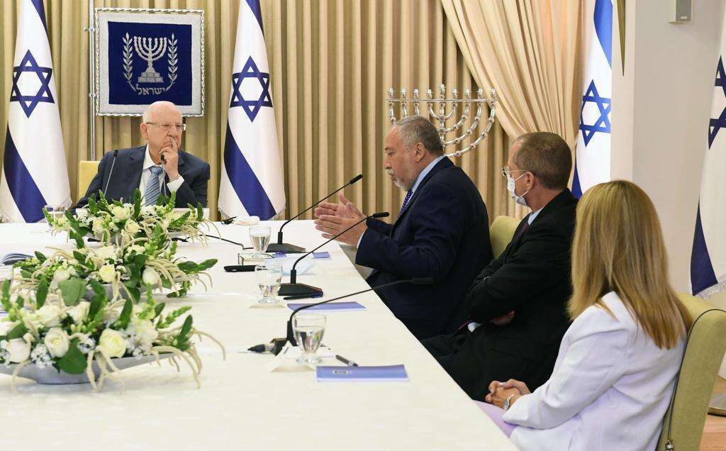 ליברמן בבית הנשיא. | מארק ניימן לע"מ