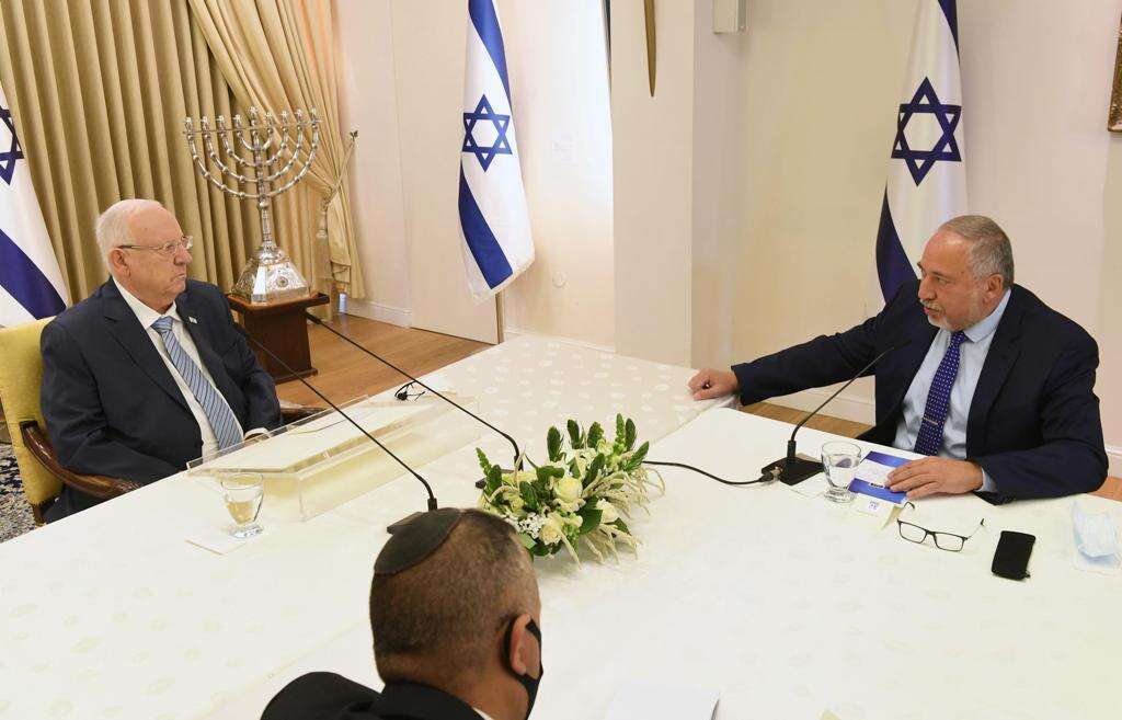 ליברמן בבית הנשיא. | מארק ניימן לע"מ