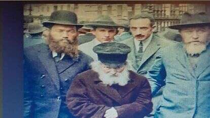 הסרטון נתן את הגושפנקא. | מעובד מהסרטון שצולם ב־1923 באדיבות האתר: yonasan.orgchofetz-chaim