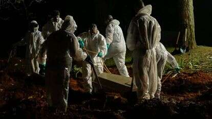 מספר המתים מקורונה בברזיל שבר שיא. | AFP