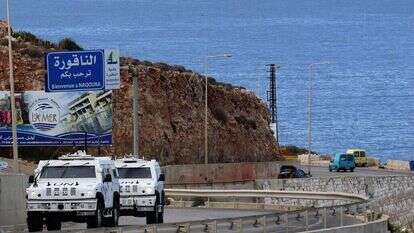 כוח יוניפי"ל בנאקורה בגבול ישראל־לבנון. | AFP
