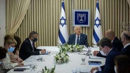 נציגי הליכוד בבית הנשיא, השבוע. | יונתן זינדל, פלאש 90 נציגי הליכוד בבית הנשיא, השבוע. | יונתן זינדל, פלאש 90