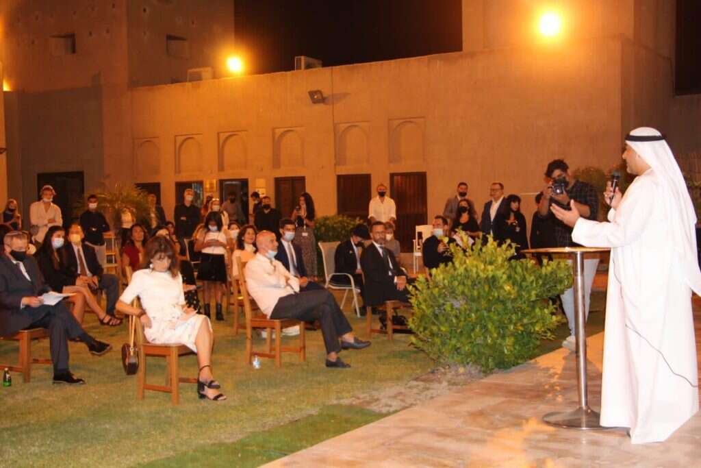 טקס יום השואה בדובאי. | באדיבות המוזיאון מפגש התרבויות דובאי