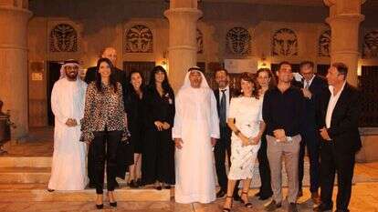 טקס יום השואה בדובאי. | באדיבות המוזיאון מפגש התרבויות דובאי