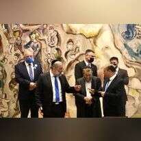 ממשלת 65? מנהיגי מפלגות הימין (מלבד נתניהו) בהשבעת הכנסת, השבוע. | מארק ישראל סלם