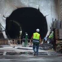 שלב קריטי להתאוששות המשק. אתר העבודות ברכבת הקלה בתל־אביב. | משה שי - פלאש 90