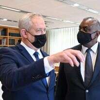 שר ההגנה האמריקני לויד אוסטין ושר הביטחון גנץ. | אריאל חרמוני/משרד הביטחון