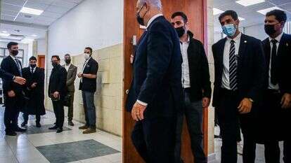 נתניהו בבית המשפט המחוזי בירושלים. | אורן בן־חקון