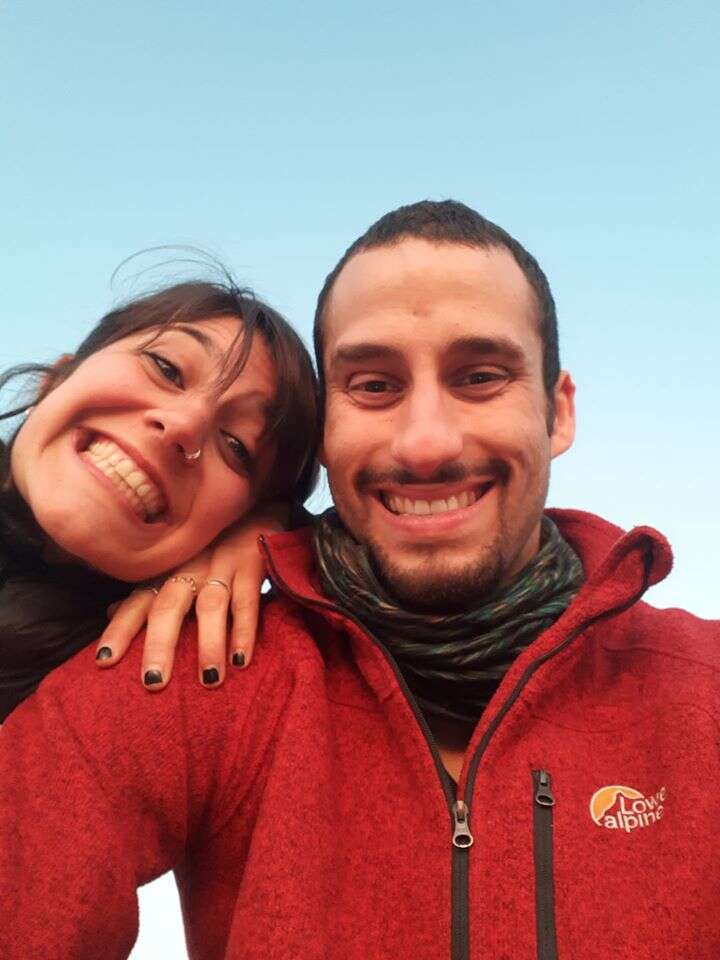 חיבור טוב. יחד עם בת הזוג ענבל | באדיבות המצולם