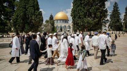 עולים להר הבית. | סלימאן חאדר, פלאש 90