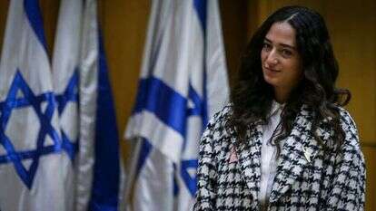 שטריגלר־לו במעמד מתן המדליות למעלי המשואות, ביום שני. | אורן בן חקון