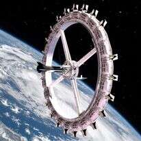 הדמיה של מלון בחלל. | יח"צ