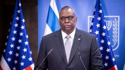 מזכיר ההגנה האמריקני לויד אוסטין. | יונתן זינדל, פלאש 90