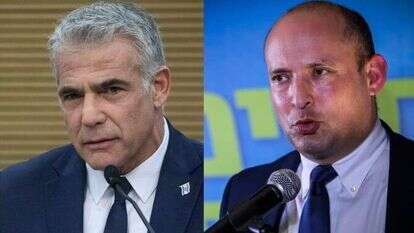 בנט ולפיד. צילומים: אורן בן חקון, הדס פרוש - פלאש 90