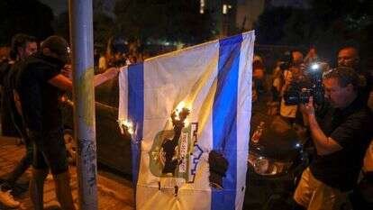 המהומות ביפו. | AFP המהומות ביפו. | AFP