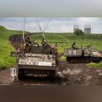 כוחות ישראליים ברמת הגולן. | EPA