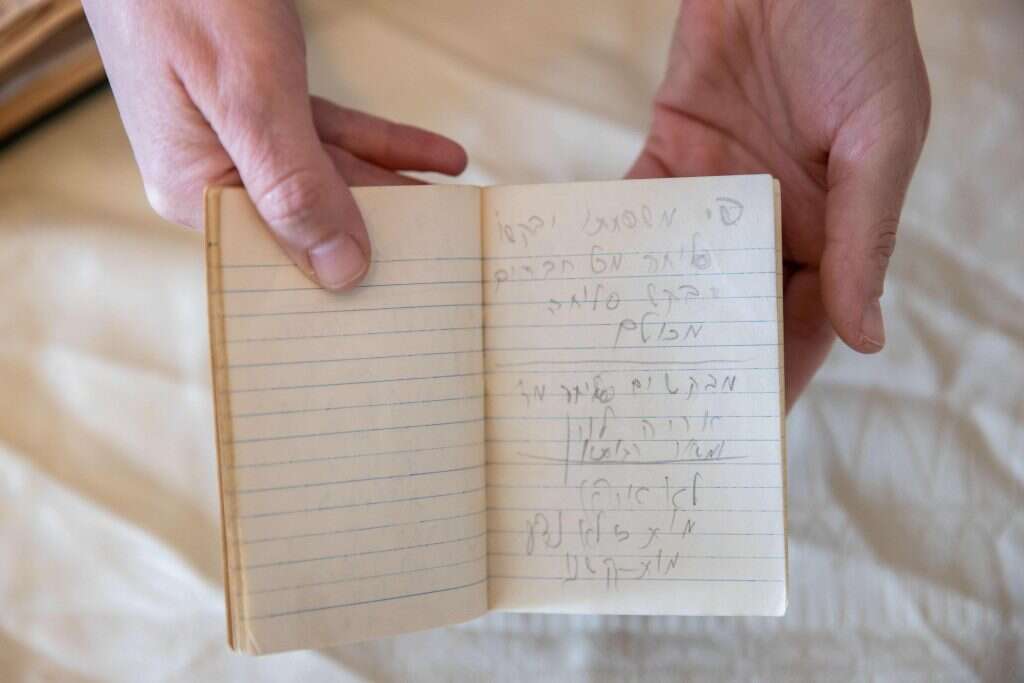 דפי פנקסו של הרב גולדמן. | יונתן זינדל פלאש 90