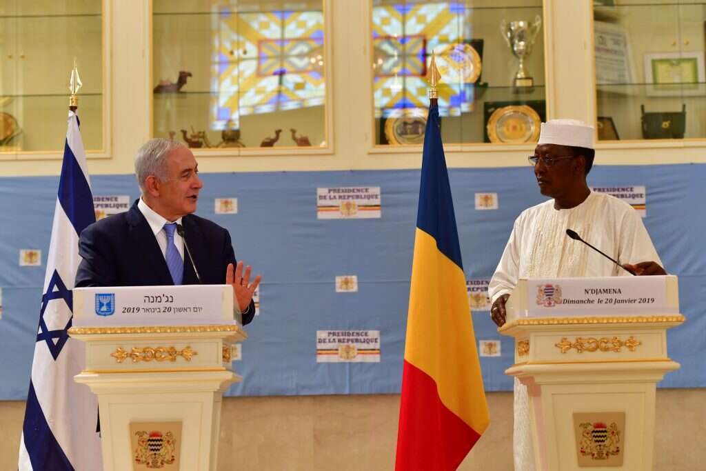 אידריס דבי ובנימין נתניהו בעת ביקורו בישראל | קובי גדעון, לע"מ אידריס דבי ובנימין נתניהו בעת ביקורו בישראל | קובי גדעון, לע"מ