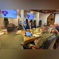 ראש הממשלה, שר הביטחון והמטכ"ל בהערכת מצב ראש הממשלה, שר הביטחון והמטכ"ל בהערכת מצב