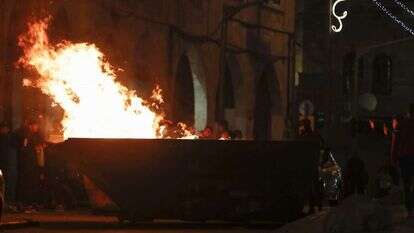 התפרעויות של ערבים בשער שכם. | EPA