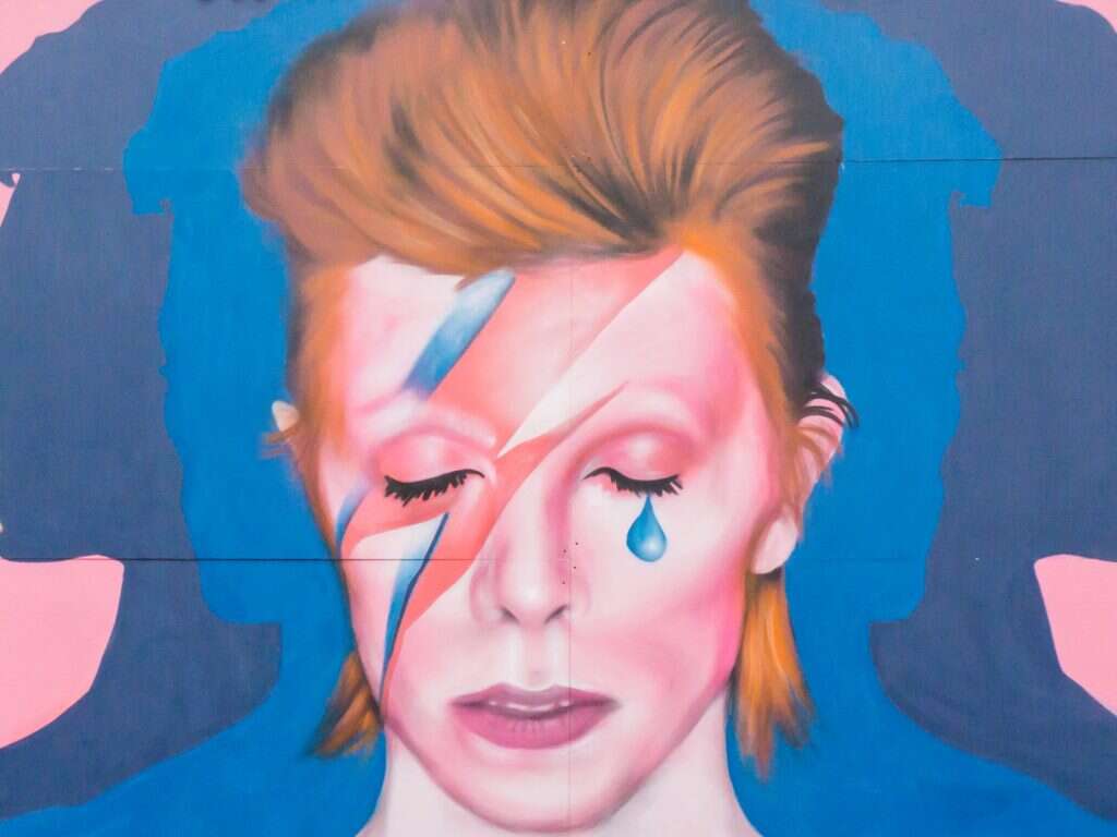 ציור קיר בניו יורק כמחווה לדיוויד בואי. ינואר 2016. | גטי אימג'ס