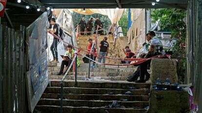 הבוקר שאחרי במירון. | AFP