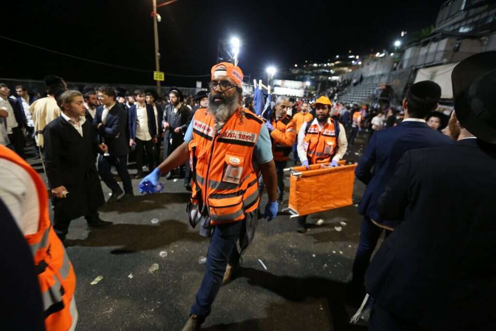 זירת האסון במירון. | דוד כהן, ג׳יני