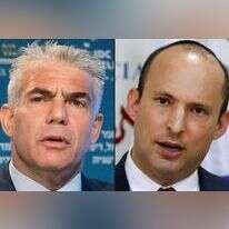 נפתלי בנט ויאיר לפיד. | AFP