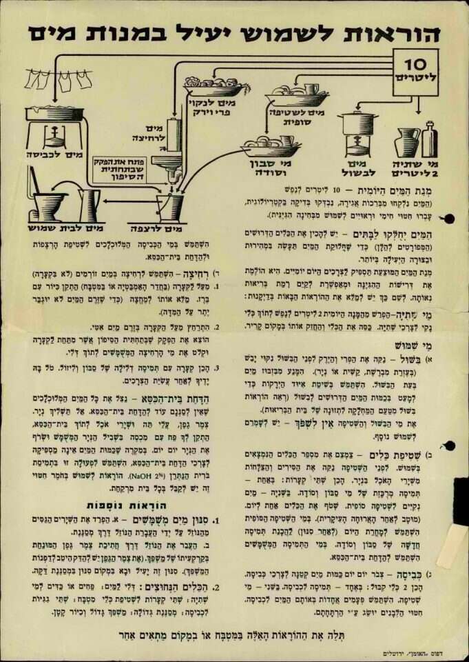 החלטה נחושה לעמוד בשער. מהעלונים שחולקו לאזרחים בימי המלחמה.