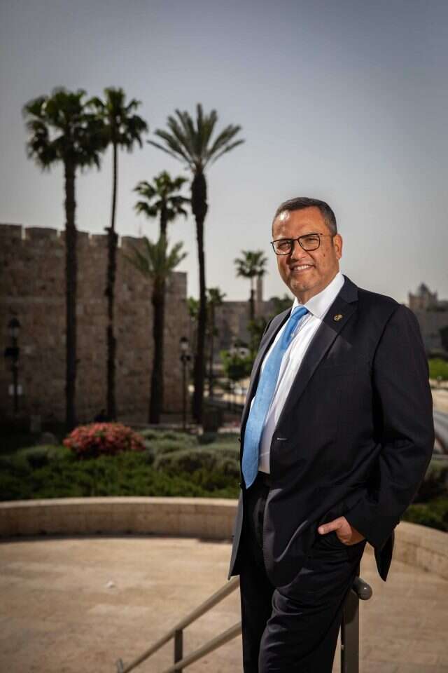 החזון: העיר המובילה בישראל. ליאון בשער יפו, השבוע. | אוליבייה פיטוסי, פלאש 90