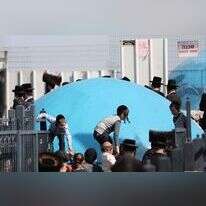 ציון קבר הרשב"י במירון. | EPA