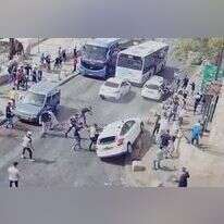 ניסיון לינץ' בירושלים בדרך יריחו. | דוברות המשטרה