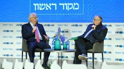 מיכאל טוכפלד, מקור ראשון, עם דיוויד פרידמן, לשעבר שגריר ארה"ב בישראל. | שריה דיאמנט