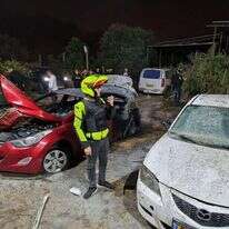 זירת הנפילה בלוד, הערב. | תיעוד מבצעי מד"א
