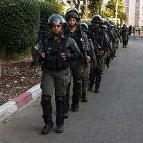 כוחות מג"ב בלוד במהלך מבצע שומר החומות. | דוברות המשטרה