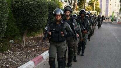 כוחות מג"ב בלוד במהלך מבצע שומר החומות. | דוברות המשטרה