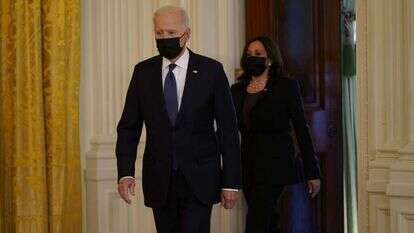 ביידן והאריס בבית הלבן, השבוע. | EPA