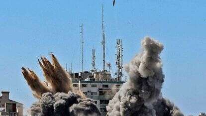 צה"ל תוקף ברצועה. | AFP צה"ל תוקף ברצועה. | AFP