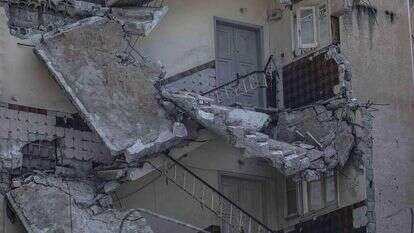 הריסות מבנה בעזה. | EPA