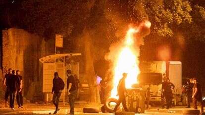 זירת התפרעות במהלך שומר החומות. אילוסטרציה. | יוסי אלוני, פלאש 90