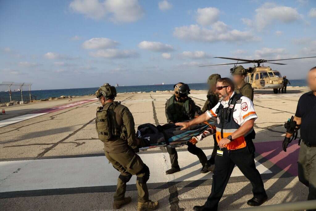 צלמים תיעדו את ה"פצועים". מבצע הפינוי המדומה,ספטמבר 2019. | מישל דוט קום