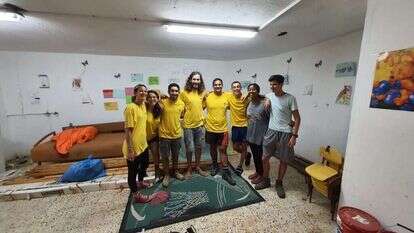 מכינת ערבה במקלט בקריית מלאכי. | באדיבות המשתתפים וארגון JNF UK