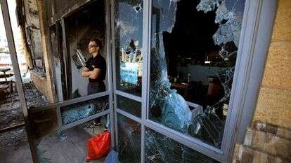 עכו לאחר ההתפרעויות, מאי 2021. | AFP