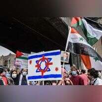 הפגנות של פרו פלסטינים בניו־יורק. | AFP