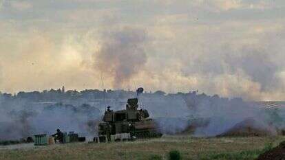 תותח צה"לי יורה לעבר עזה, בשבוע שעבר. | איי.אף.פי