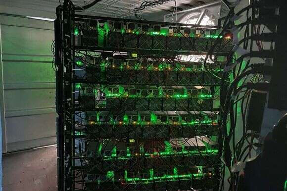 מרכז כריית ביטקוין בטקסס. | AFP