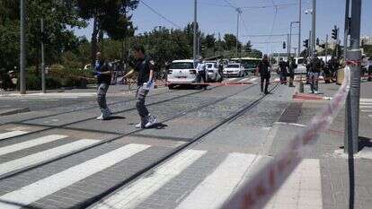 זירת הפיגוע. | יונתן זינדל פלאש90