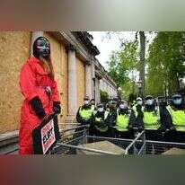 מפגינה פרו-פלסטינית בבריטניה. | AFP