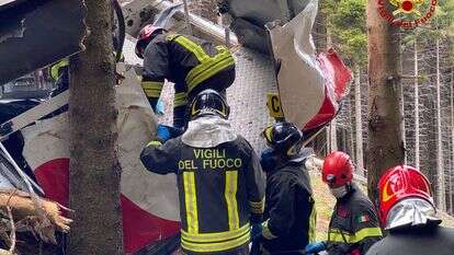 אסון הרכבל באיטליה. | AFP