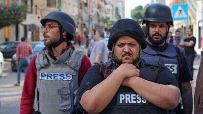 עיתונאים זרים. למצולמים אין קשר לכתבה. | AFP